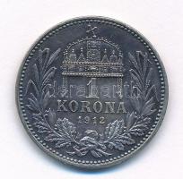 1912KB 1K Ag "Ferenc József" T:1-,2 patina Adamo K5.1