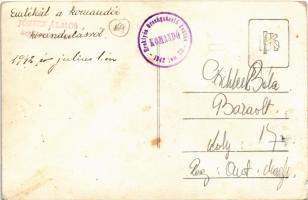 1942 Kommandó, Komandó, Comandau; Országzászló / Hungarian flag. photo + "Ereklyés Országzászló...