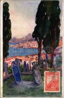 1927 Constantinople, Istanbul; Eyoub vue sur la Corne dOr s: Douillard (EB)