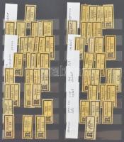 Ausztria ajánlási ragjegy gyűjtemény nagyon jó állapotú nagyalakú 10 vastag fekete lapos berakóban, ...