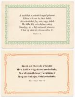 22 db RÉGI idézetes képeslap: Kner Izidor, Gyoma kiadásában