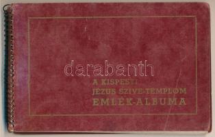 Budapest XIX. Kispesti Jézus Szíve templom emlék-albuma - nem képeslap hátoldalú füzet 10 lappal