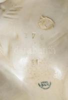 Royal Dux elehánt, porcelán, jelzett, repedt, m: 27 cm