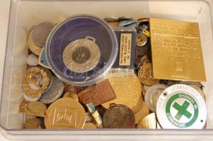 301db emlékérem, kitűző, plakett régi és új, benne jobbak, 3. Birodalom,klf motívumok és még sok más! T:vegyes