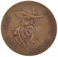 Kiss Nagy András (1930-1997) DN "Fodor József" kétoldalas Br emlékérem (60mm) T:2 patina, ...