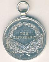 Ausztria cca. 1860-as évek DN "Der Tapferkeit" Ag hadi érdemérem 17,7g T:2