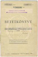 ~1942-1944. Csornai Hitelszövetkezet takarékbetétkönyve, bejegyzésekkel