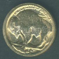 USA 1938. "Bivaly-indián" mini Au 0,333-as 0,8g T:2