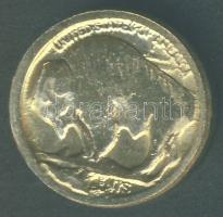 USA 1938. "Bivaly-indián" mini Au 0,333-as 0,8g T:2