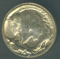 USA 1938. "Bivaly-indián" mini Au 0,333-as 0,8g T:2