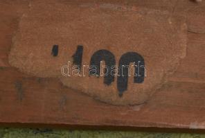 Szabó József (1890-1955): Napfényes táj, 1927. Olaj, vászon, jelzett. Apró felületi sérüléssel. Háto...