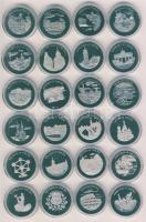 Málta/Lovagrend 2004. 100L "Egyesült Európa" sorozat, benne 30db klf érem, klf motívummal, 28db egy gyűjtőalbumban + 2db külön T:PP Tanúsítvánnyal!