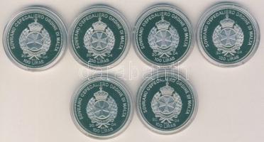 Málta/Lovagrend 2004. 100L "Egyesült Európa" sorozat, benne 30db klf érem, klf motívummal,...