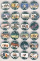 Libéria 2004. 10$ "Szabadság pillanatai" sor, 48db klf érem, klf motívumokkal, benn HUNGARIKA! T:PP Csak 9999db! Eredeti díszdobozban, tanúsítvánnyal!