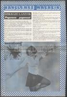 1974 Hanglemez Magazin, a Magyar Hanglemezgyártó Vállalat képes reklámkiadványa, 4 p.