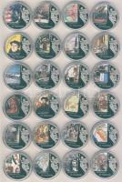 Libéria 2004. 10$ "Szabadság pillanatai" sor, 48db klf érem, klf motívumokkal, benn HUNGAR...