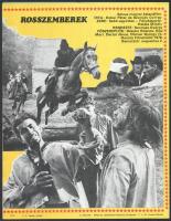 1979 Rosszemberek c. film (rendezte: Szomjas György) képes ismertető prospektusa