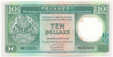 Kína / Hongkong 1992. 10$ MR 332030 T:II China / Hong Kong 1992. 10 Dollars MR 332030 C:XF  Krause P#191c