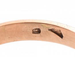 Arany (Ag/14k) gyűrű smaragddal (0,18ct), Zafírral (0,98ct) brill (0,08ct) m: 54, jelzett, bruttó: 4...