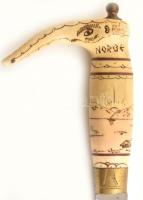 Norge kés, tokban (Honvéd jelzéssel), élezésre szorul, Faragó Lajos futballista hagyatékából. h: 24 ...