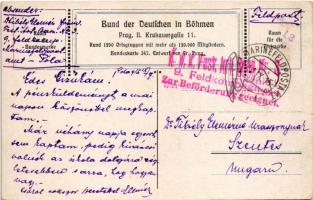 1915 Die Tage der Vergeltung. Bund der Deutschen in Böhmen Bundeskarte Nr. 345. / WWI German Navy (K...
