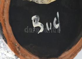 Bod Éva (1924-2004): Váza, kerámia, jelzett, hibátlan, m: 36 cm