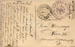 1916 Ein Torpedoboot übernimmt vor dem Auslaufen von einem Depeschenboot die letzte Post / WWI Germa...