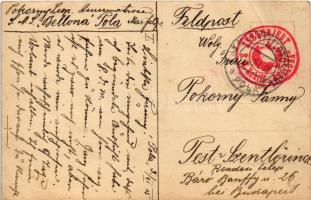 1915 Die Vernichtung des italienischen Unterseeboots Medusa durch ein oester-ungar. Unterseeboot am ...