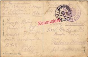 1915 Pola, K.u.K. Kriegsmarine Schiffe in Reserve / Navi in Riserva / Osztrák-Magyar Haditengerészet...