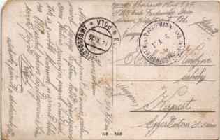 1916 Belgrád ostroma a Száváról / Beschießung Belgrads von der Save aus / WWI Austro-Hungarian Navy,...