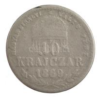 1869KB 10kr Ag Magyar Királyi Váltó Pénz T:3 Adamo M10.1