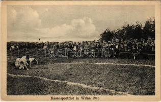 Rasensportfest in Wilna 1916 / WWI German military, sport festival in occupied Vilnius (EK)