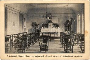 Budapest II. Szent Orsolya apácarend Szent Angela Intézetének kápolnája, belső (EK)