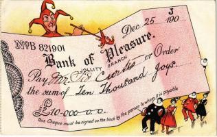 Bank of Pleasure. Jollity Branch. Check of Ten Thousand Joys (EK)