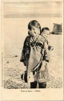 Alaska, Frere et Soeur / Eskimo children from Alaska