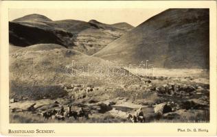 Basutoland (Lesotho) Scenery. Phot. Dr. G. Hertig (kis szakadás / small tear)
