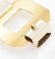 Arany (Au/18K) karkötő geometrikus mintákkal. Jelzett. h: 19,5cm, nettó: 43,1 g