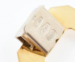 Arany (Au/18K) karkötő geometrikus mintákkal. Jelzett. h: 19,5cm, nettó: 43,1 g