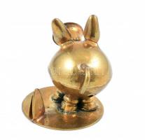 Mid-Century Figurative Art by Magda és Andrzej Nowakowscy (1938 - 2008): Malac / Prosię, névjegy tar...