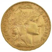 Franciaország 1901. 20Fr Au (6,43g/0.900) T:2
France 1901. 20 Francs Au (6,43g/0.900) C:XF
Krause ...