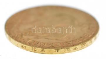 Franciaország 1901. 20Fr Au (6,43g/0.900) T:2
France 1901. 20 Francs Au (6,43g/0.900) C:XF
Krause ...