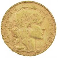 Franciaország 1902. 20Fr Au (6,46g/0.900) T:2
France 1902. 20 Francs Au (6,46g/0.900) C:XF
Krause ...