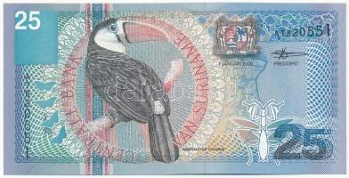 Suriname 2000. 25G &quot;AT 820551&quot; T:II Suriname 2000. 25 Gulden &quot;AT 820551&quot; C:XF Krause P#148