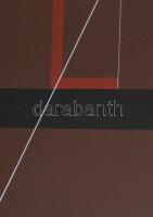 Konok Tamás (1930-2020): Geometrikus kompozíció, 1991. Szitanyomat, papír, jelzett. Számozott: 31/40...