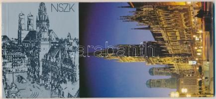 NSZK - modern képeslapfüzet 12 képeslappal, német városok / modern postcard booklet with 12 postcards, German towns