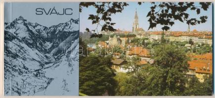 Svájc - modern képeslapfüzet 12 képeslappal / modern postcard booklet with 12 postcards, Switzerland