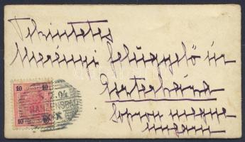 1904 Herczeg Esterházy Miklósné sajátkezű levele és névjegye