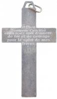 Franciaország DN "CROIX DU PARDON (A megbocsátás keresztje)" zománcbetétes Al kereszt füll...