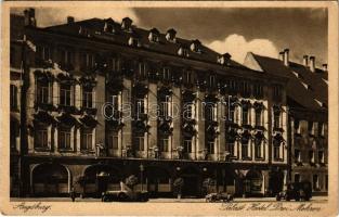 Augsburg, Palast Hotel Drei Mohren / hotel, automobiles (Rb)
