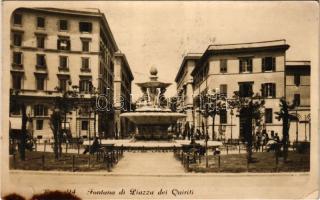 1929 Roma, Rome; Fontana di Piazza del Quiriti / fountain (tear)